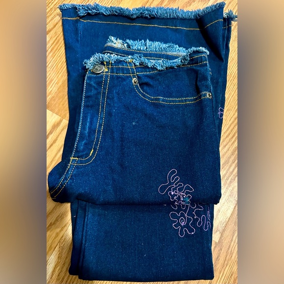 Vintage RAMPAGE JEAN COMPANY * Size 1 ** embroidered and sequins - Picture 3 of 7